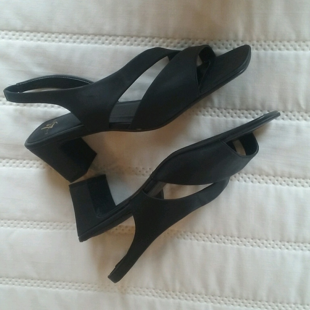 Silky Black dress sandal size 8 1/2